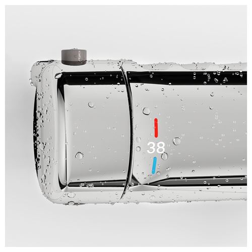 VOXNAN, termostatik duş bataryası, krom kaplama, 150 mm