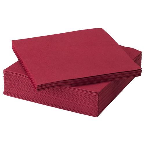FANTASTISK, paper napkin, dark red, 40x40 cm