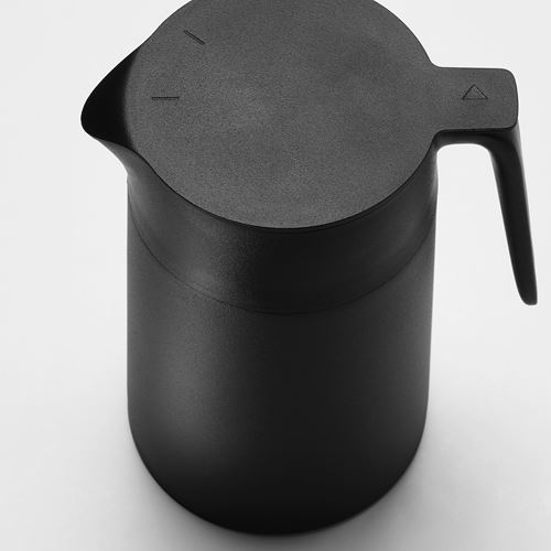 UNDERLATTA, vacuum flask, black, 1.2 lt
