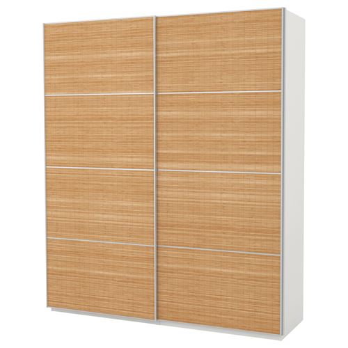 FJELLHAMAR, sürgü kapak paneli, bambu, 75x236 cm