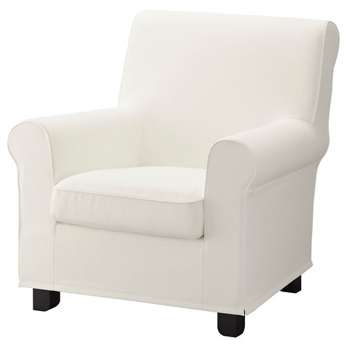 GRÖNLID, armchair cover, inseros white
