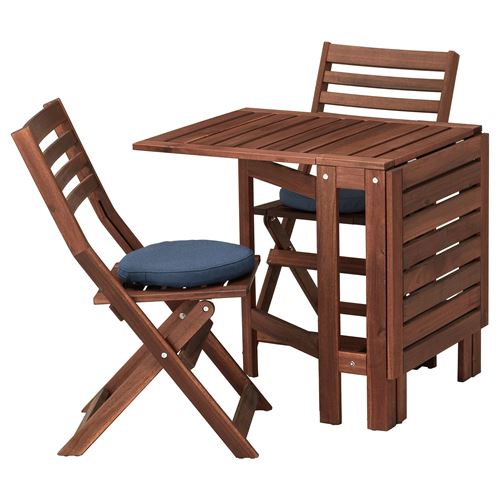 APPLARÖ katlanabilir masa ve sandalye seti kahverengi IKEA Yaz Ürünleri