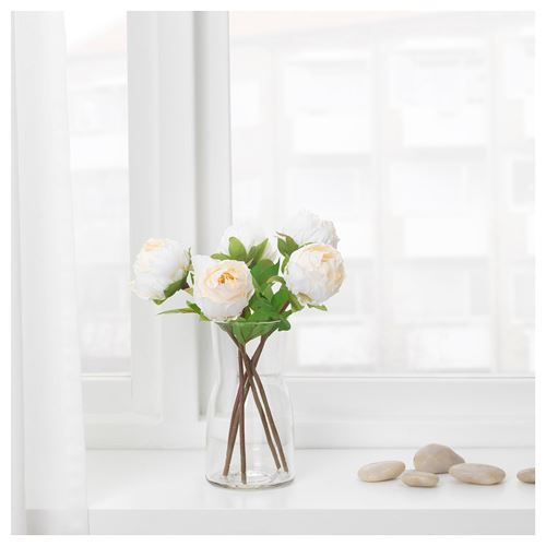 SMYCKA, artificial flower, white, 30 cm