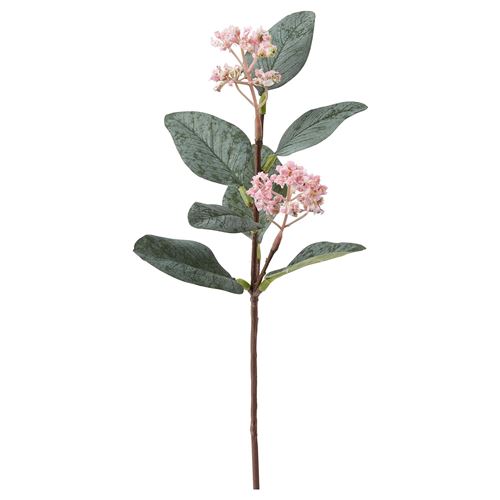 SMYCKA, artificial flower, eucalyptus/pink, 30 cm