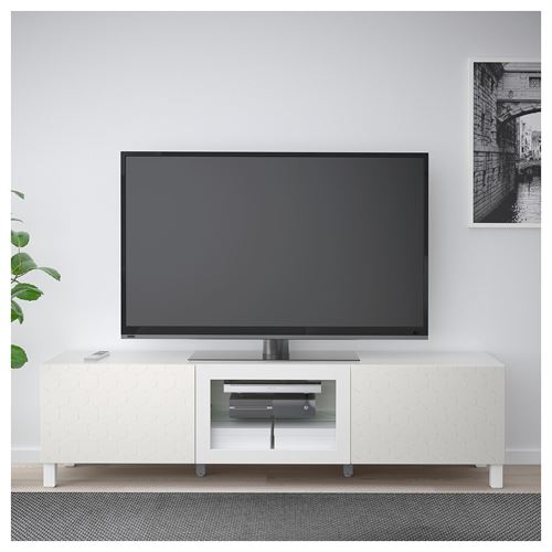 BESTA/VASSVIKEN tv sehpası beyazstubbarp 180x40x48 cm IKEA TVDolap