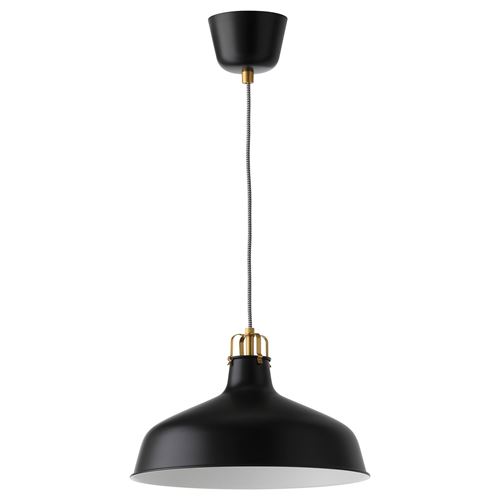 RANARP, sarkıt lamba, siyah, 38 cm