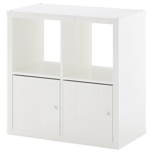 KALLAX, açık raf ünitesi, parlak beyaz, 77x77 cm