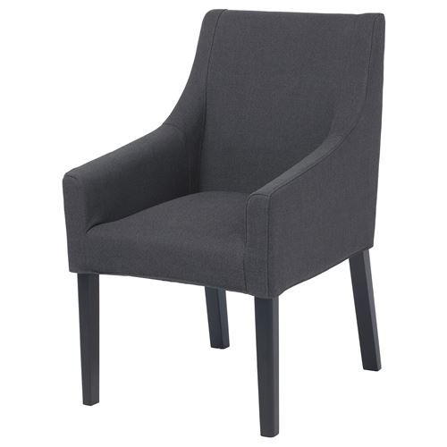 SAKARIAS, cover for chair with armrests, sporda dark grey