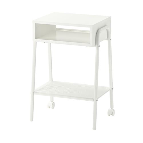 SETSKOG, bedside table, white, 45x35 cm
