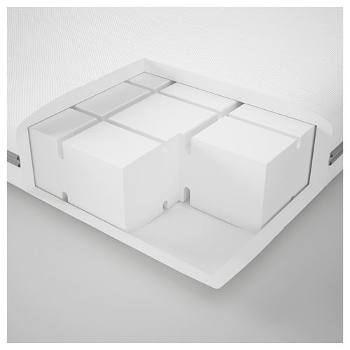 MALVIK, çift kişilik yatak, beyaz, 160x200 cm