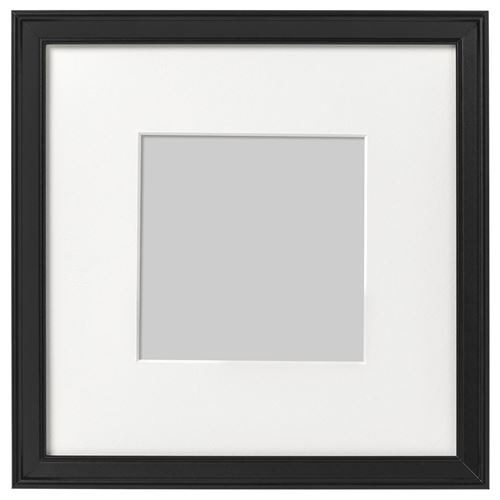 KNOPPANG, photo frame, black, 23x23 cm