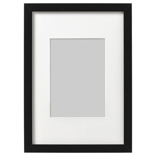 RIBBA, photo frame, black, 21x30 cm