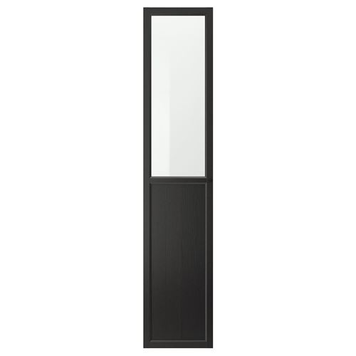 OXBERG, door, blackbrown, 40x192 cm
