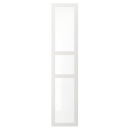 TYSSEDAL, gardırop kapağı, cam-beyaz, 50x229 cm