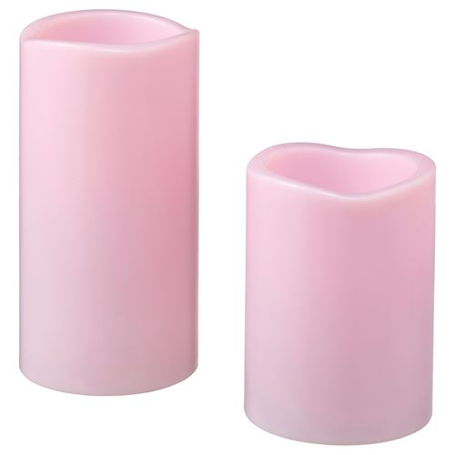 GODAFTON, LED scented block candle, pink