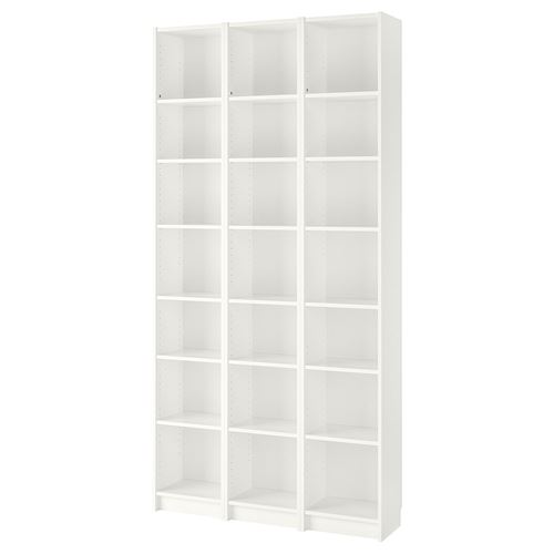 BILLY, bookcase, white, 120x237x28 cm