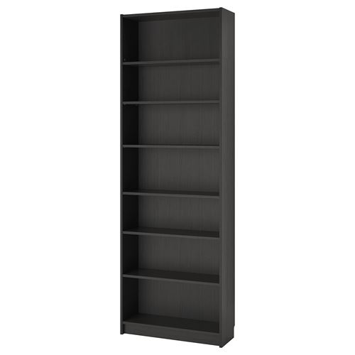 BILLY blackbrown 80x237x28 cm bookcase without door IKEA