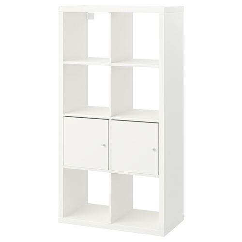 KALLAX, shelving unit, white, 77x39x147 cm