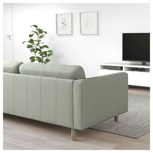 LANDSKRONA, 3-seat sofa, gunnared light green