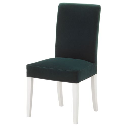 HENRIKSDAL sandalye kılıfı djuparp koyu yeşil IKEA Yemek