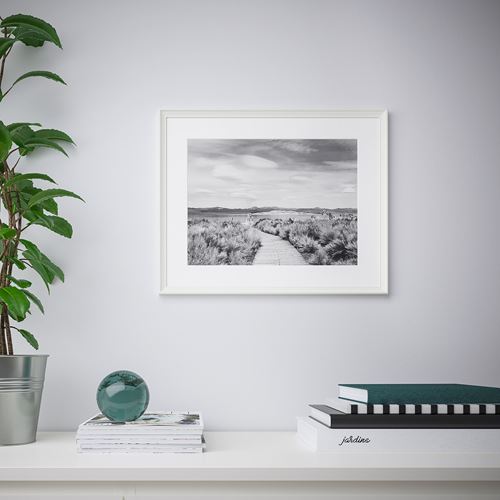 KNOPPANG, photo frame, white, 40x50 cm