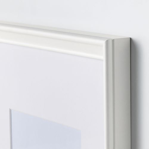 KNOPPANG, photo frame, white, 21x30 cm