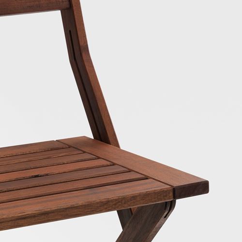 APPLARÖ, katlanabilir sandalye, kahverengi vernikli
