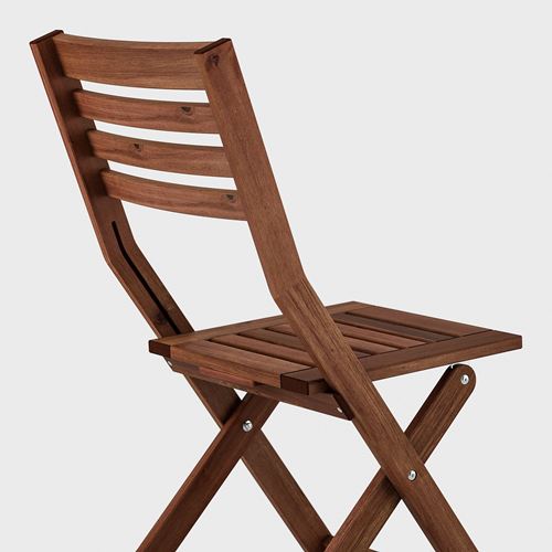 APPLARÖ, folding chair, brown stained