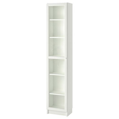 BILLY/OXBERG, bookcase, white, 40x202x30 cm
