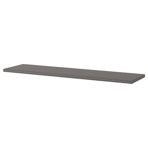 BERGSHULT, wall shelf, dark grey, 120x30 cm
