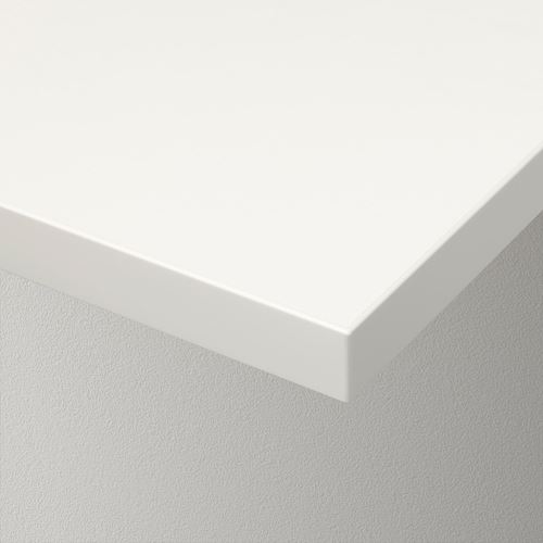 BERGSHULT, wall shelf, white, 120x20 cm