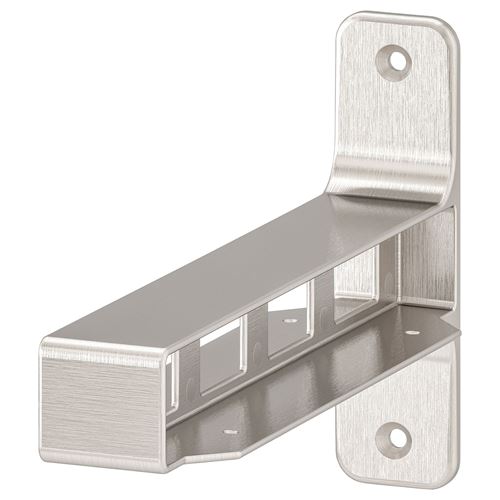 GRANHULT, shelf bracket, nickel-plated, 20x12 cm