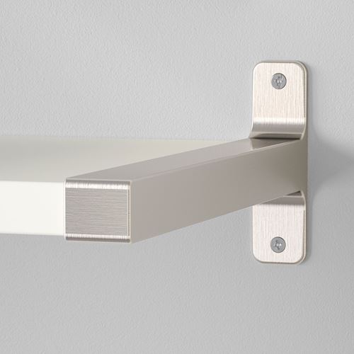 GRANHULT, shelf bracket, nickel-plated, 30x12 cm