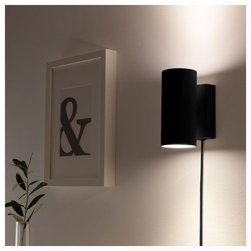NYMANE duvar lambası antrasit 15 cm IKEA Aydınlatma