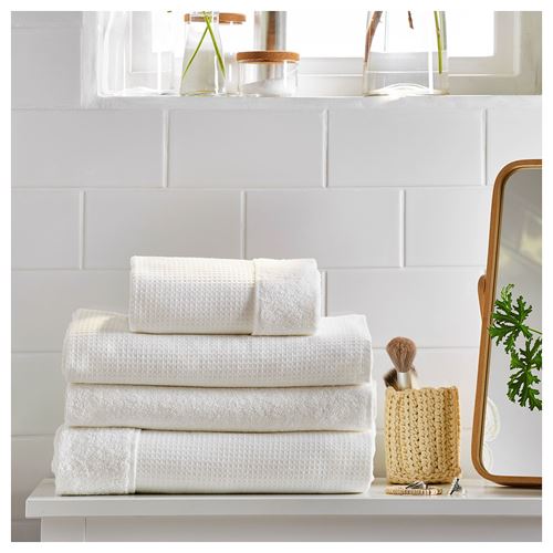 SALVIKEN, hand towel, white, 30x30 cm