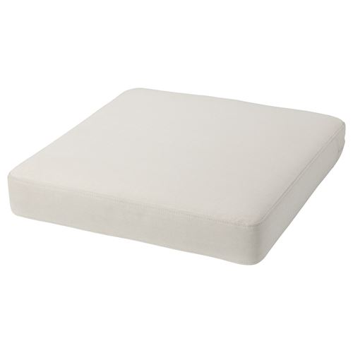 FRÖSÖN, cover for seat cushion, beige, 62x62 cm