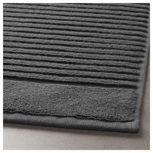 ALSTERN, bath mat, dark grey, 50x80 cm