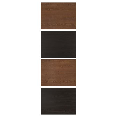 MEHAMN, sürgü kapak paneli, venge-kahverengi, 75x236 cm