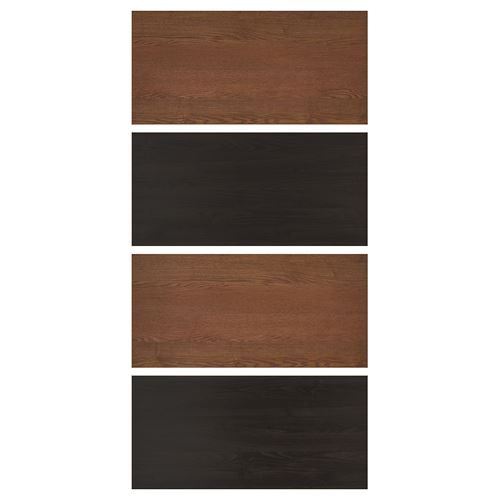 MEHAMN, sürgü kapak paneli, venge-kahverengi, 100x201 cm
