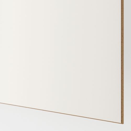 MEHAMN, sürgü kapak paneli, ağartılmış meşe görünümlü-beyaz, 100x201 cm