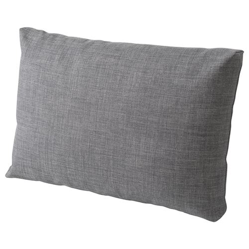 FRIHETEN, cushion, skiftebo dark grey, 67x47 cm