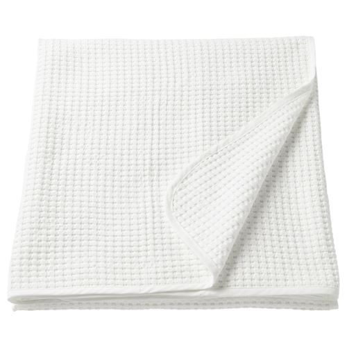 VARELD, çift kişilik yatak örtüsü, beyaz, 230x250 cm