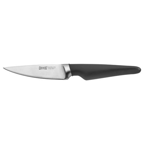 VÖRDA, soyma bıçağı, paslanmaz çelik-siyah, 9 cm
