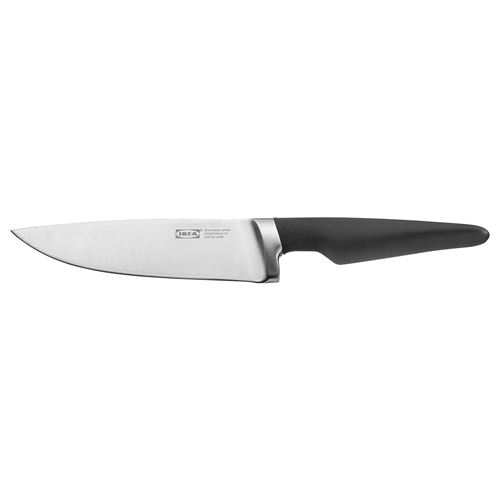 VÖRDA, şef bıçağı, paslanmaz çelik-siyah, 17 cm