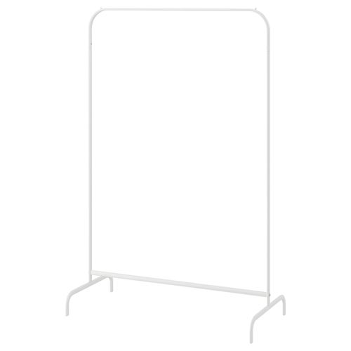MULIG, hat and coat stand, white, 99x151 cm