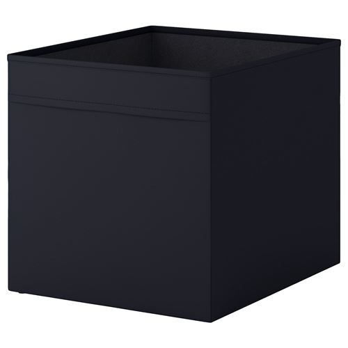 DRÖNA, kutu, siyah, 33x38x33 cm