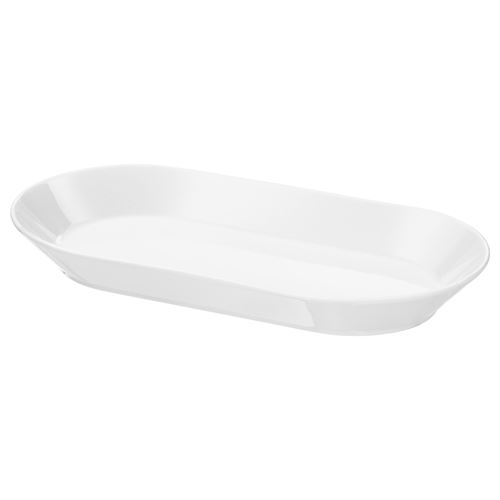 IKEA 365+, servis tabağı, beyaz, 31x17 cm