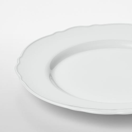 UPPLAGA, tatlı tabağı, beyaz, 22 cm