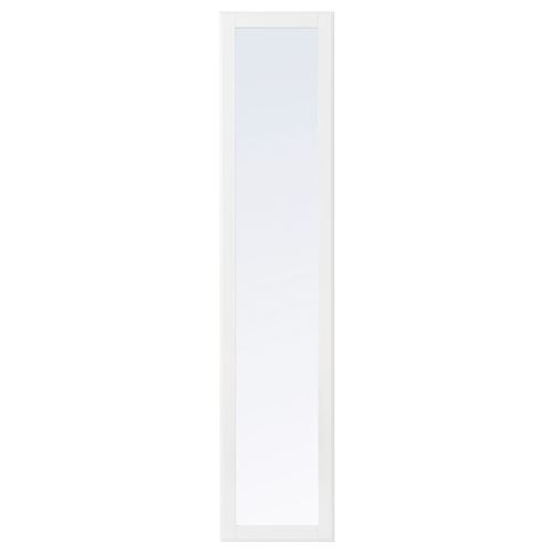 TYSSEDAL, gardırop kapağı, ayna-beyaz, 50x195 cm