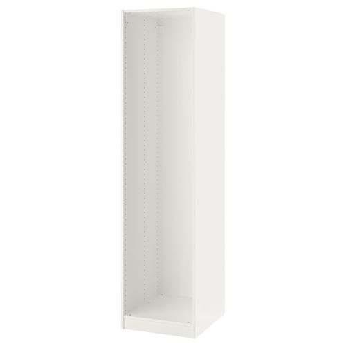 PAX, wardrobe frame, white, 50x58x201 cm